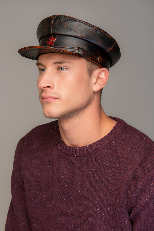 Фуражка/07 Винтаж со звездой чёрная Фуражка/07 Винтаж со звездой чёрная